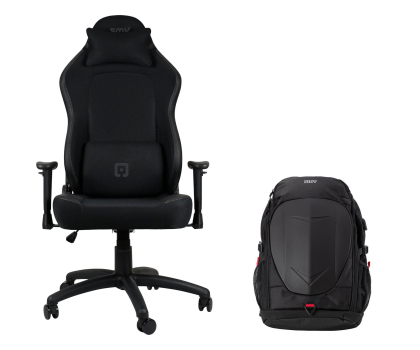 Fotel gamingowy SMX Fotel gamingowy Askja + Gaming Backpack plecak na laptopa 17